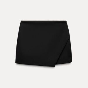 Zara Black Asymmetric Skort